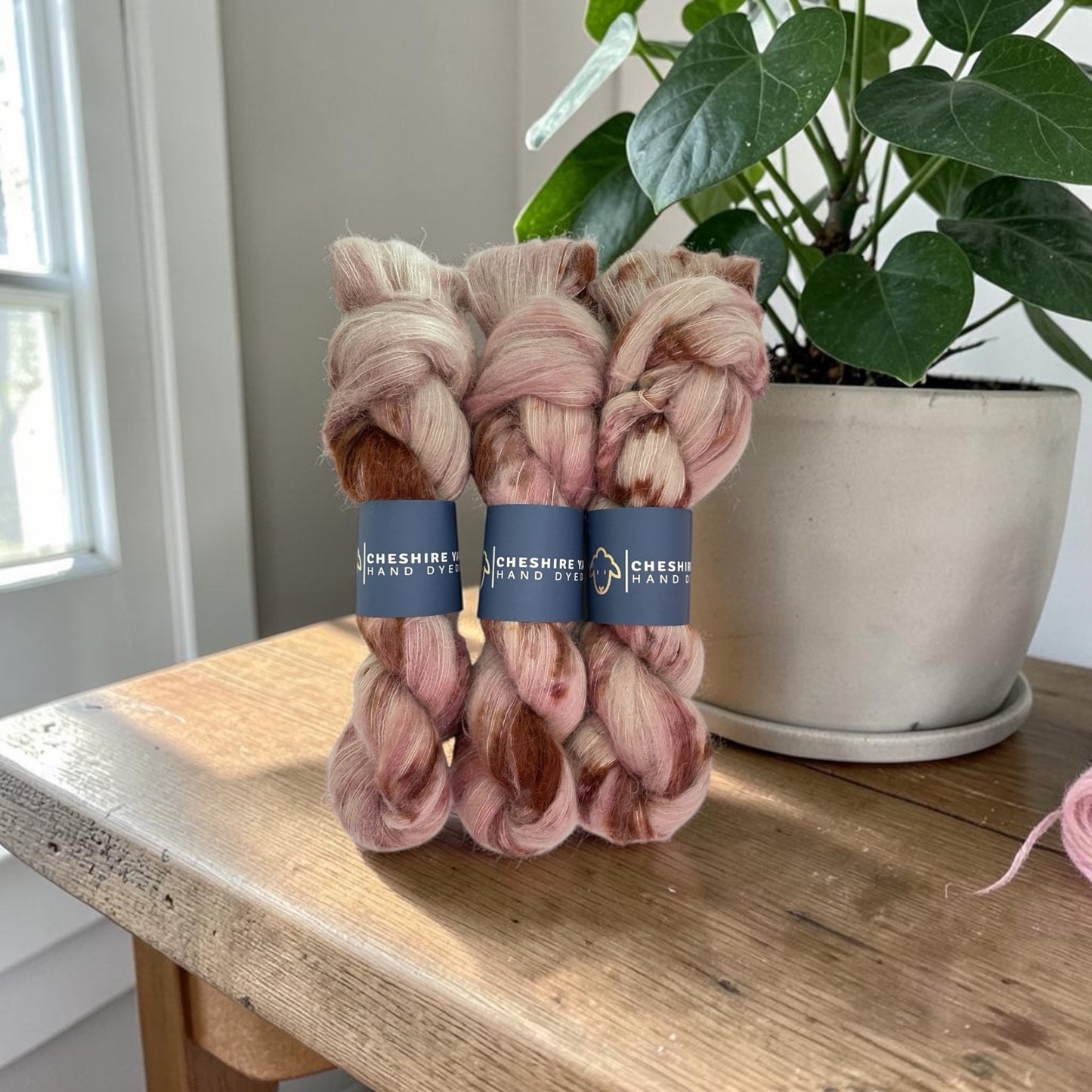 Dusty Bloom - Lace Weight - Suri Alpaca & Mulberry Silk.
