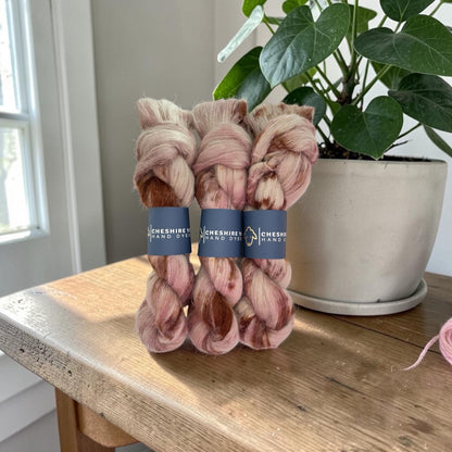 Dusty Bloom - Lace Weight - Suri Alpaca & Mulberry Silk.