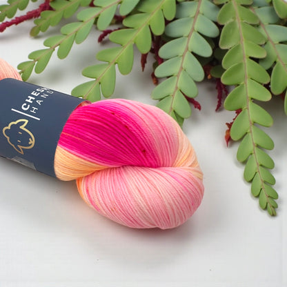 Flamingo Fiesta - Fingering/Sock Weight - SW Merino & Nylon