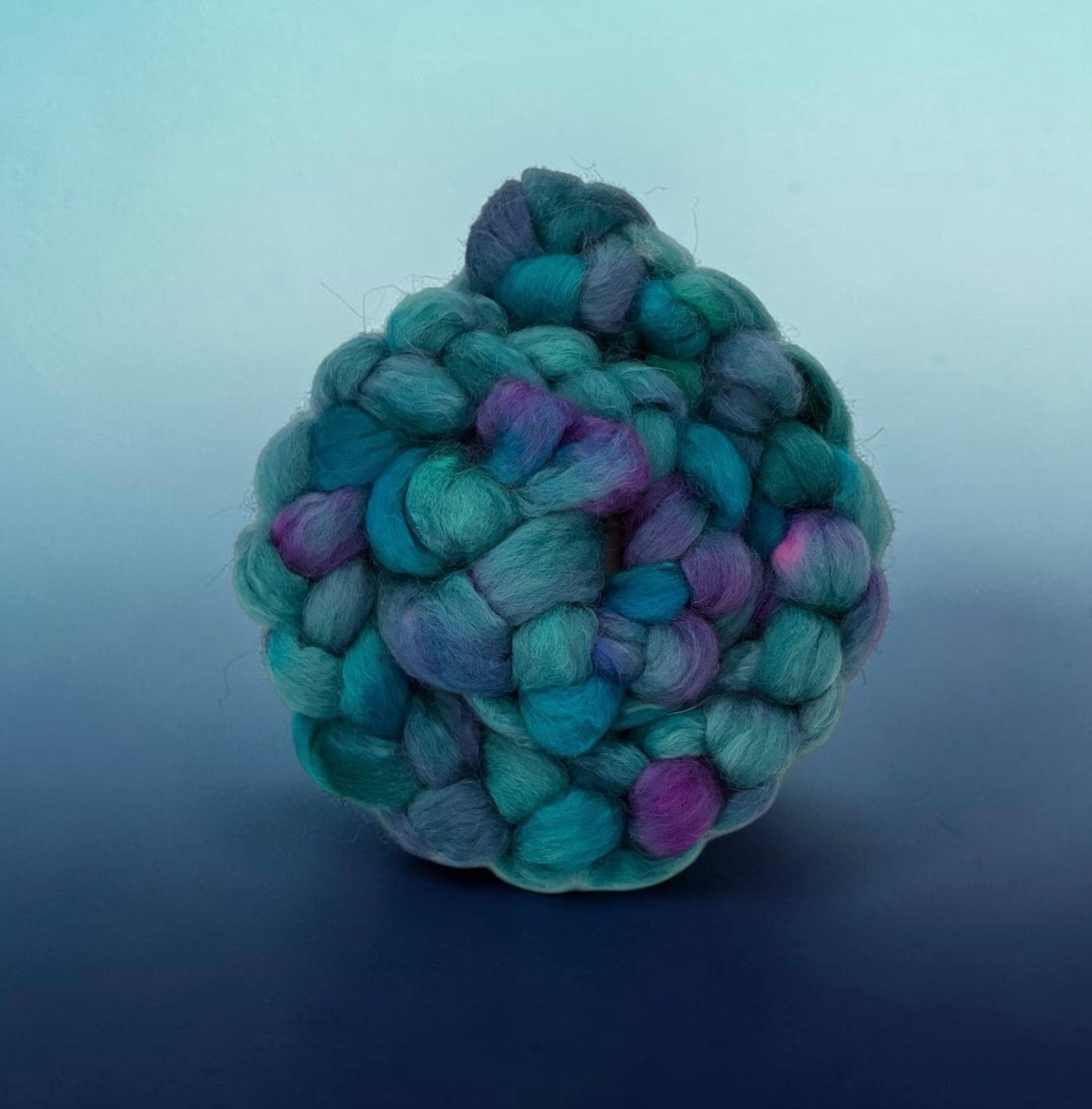Twilight Teal  - 70% BFL Wool 30% Kid Mohair - Fibre/Fiber