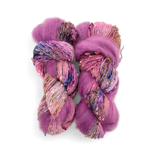 Bling Duet - Slub Fingering Weight + Mohair