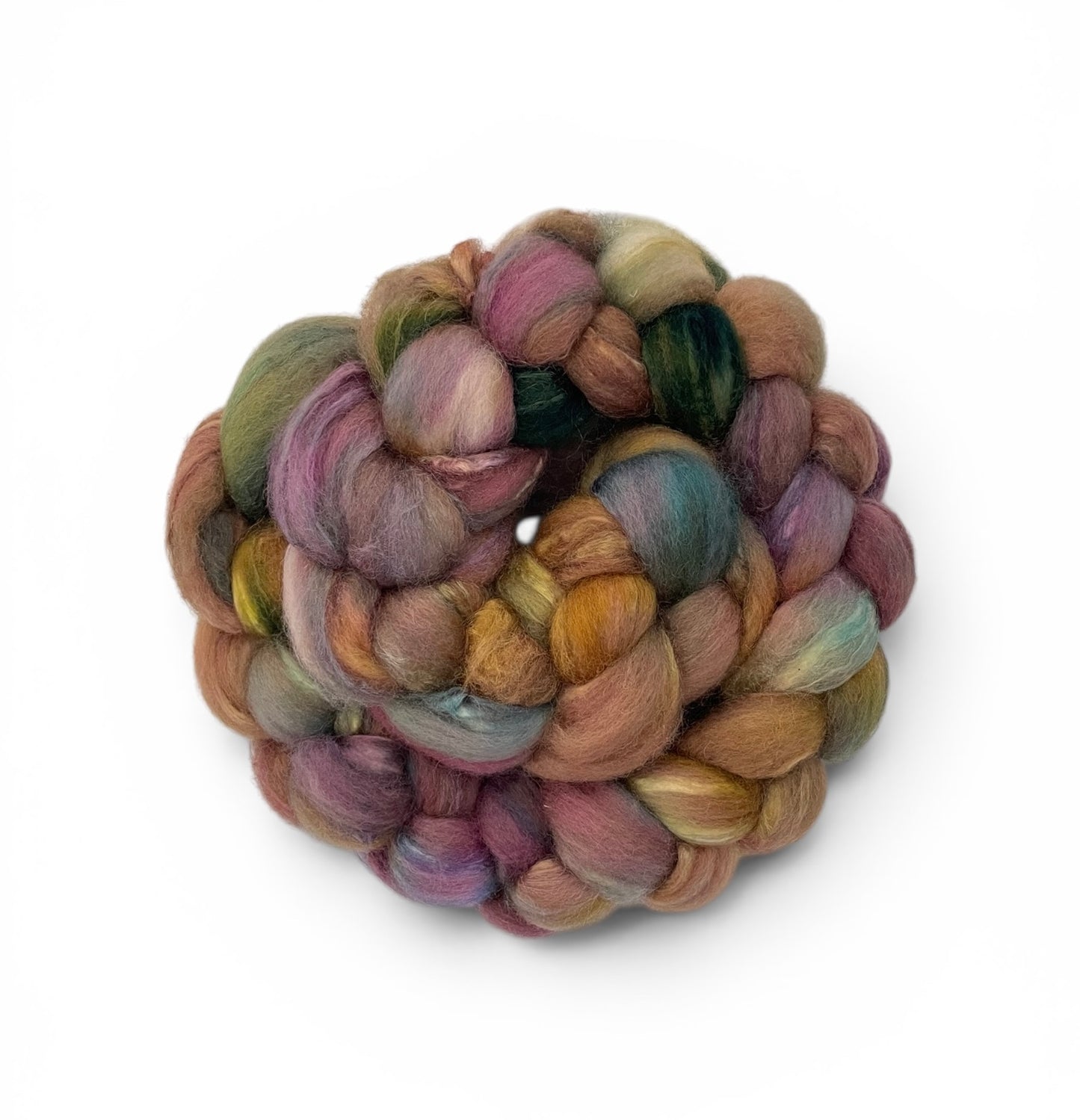 Woodland Forage - 70% BFL Wool 30% Tussah Silk- Fibre/Fiber