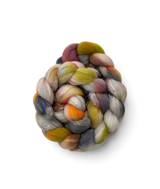 Ember & Fog - 70% BFL Wool 30% Tussah Silk - Fibre/Fiber