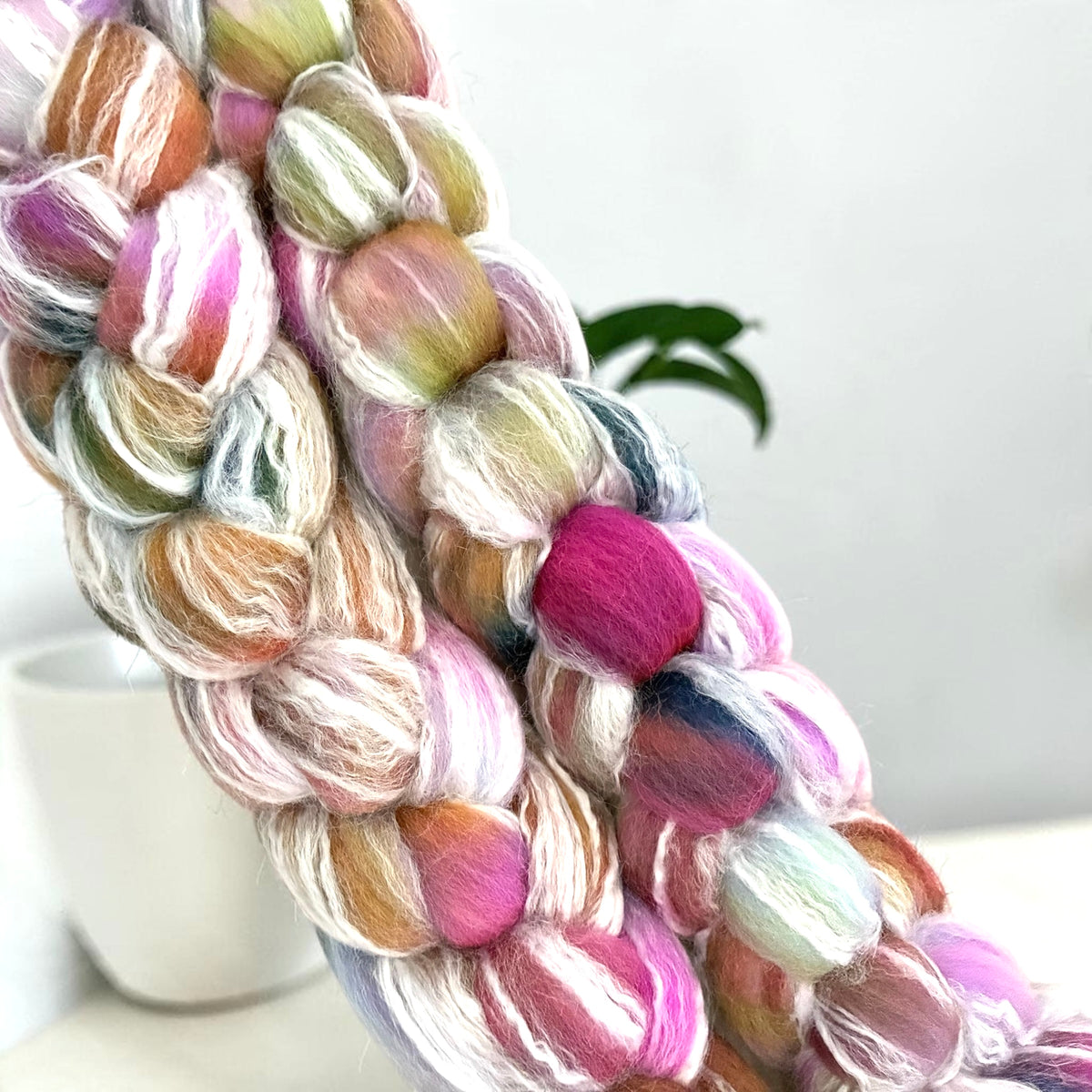 Cosmic Frost - 70% Merino Wool  30% Bamboo - Fibre/Fiber