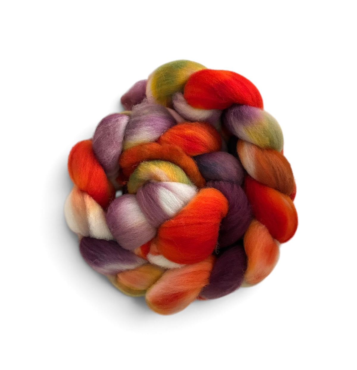 Saffron & Plum Jam  - 100%Targhee Wool Top Wool Spinning Fibre/Fiber