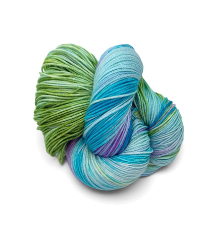 Hydrangea Leaf -  Fingering Weight - SW Merino Wool & Mulberry Silk