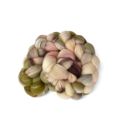 Woodland Anemone - 70% BFL Wool 30% Tussah Silk- Fibre/Fiber