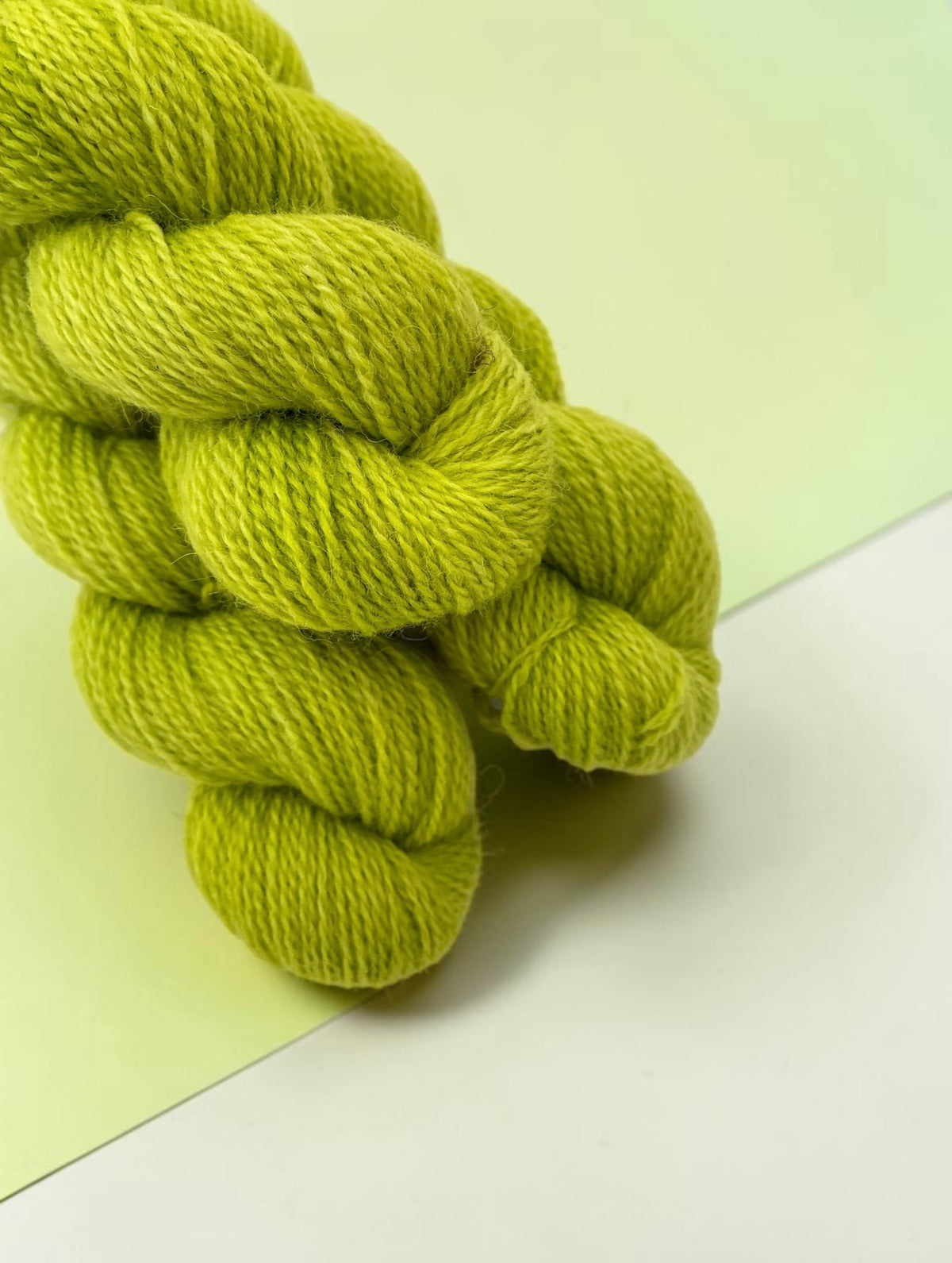 Burst Of Lime  - Fingering Weight. - Merino &  Bluefaced Leicester