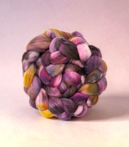 Wild Thistle - 70% BFL Wool 30% Tussah Silk - Fibre/Fiber