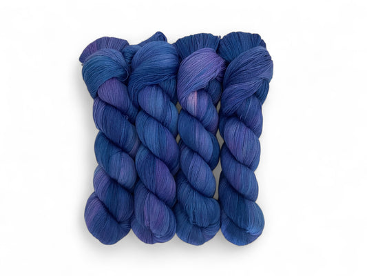 Blitz Blue - Alpaca/Merino/Silk  Lace Weight