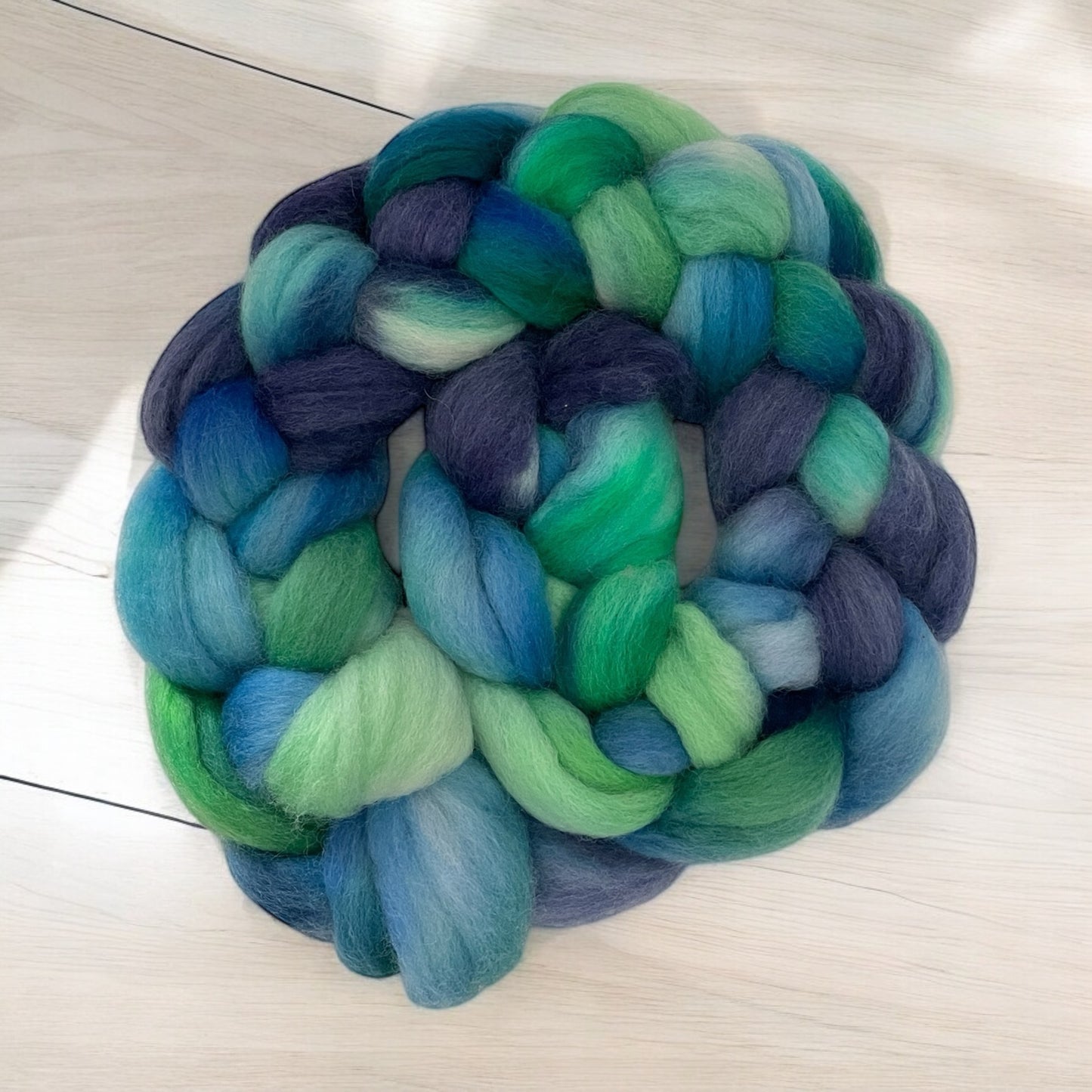 Cerulean Sea - 100% Corriedale Wool Spinning Fibre/Fiber