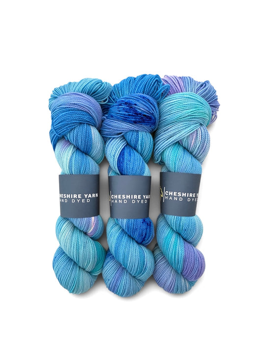 Periwinkle Tide - Organic Merino Wool - Fingering/Sock Weight