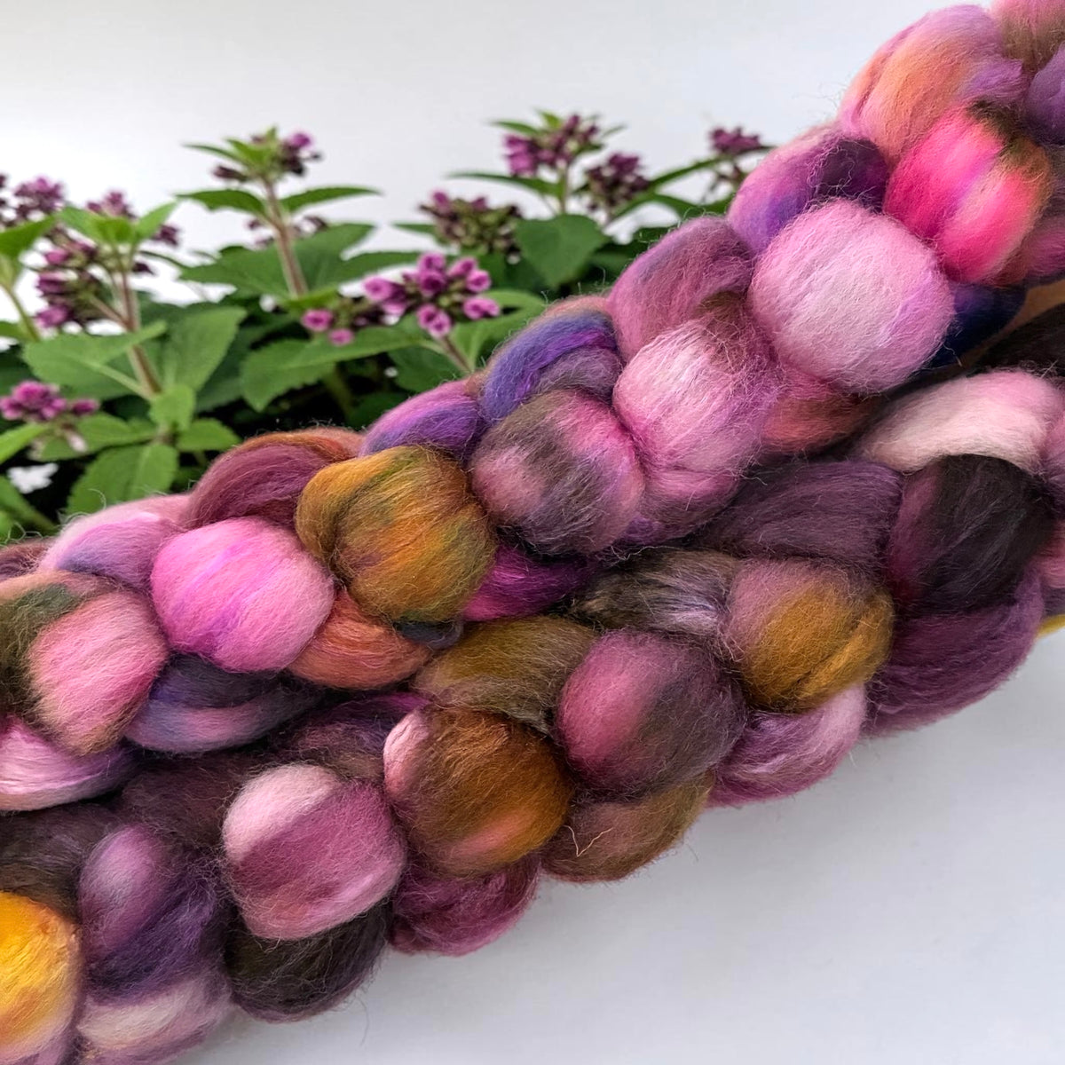 Wild Thistle - 70% BFL Wool 30% Tussah Silk - Fibre/Fiber