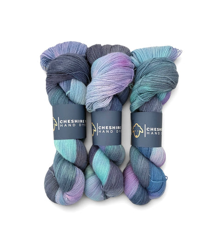 Stormy Waters -  Lace Weight - 100%  Baby Alpaca