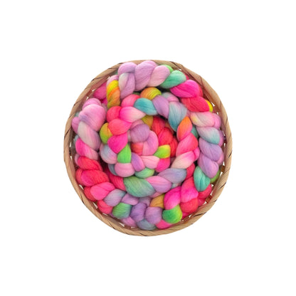 Candy Carnival - 100% Corriedale Wool - Spinning Fibre/Fiber