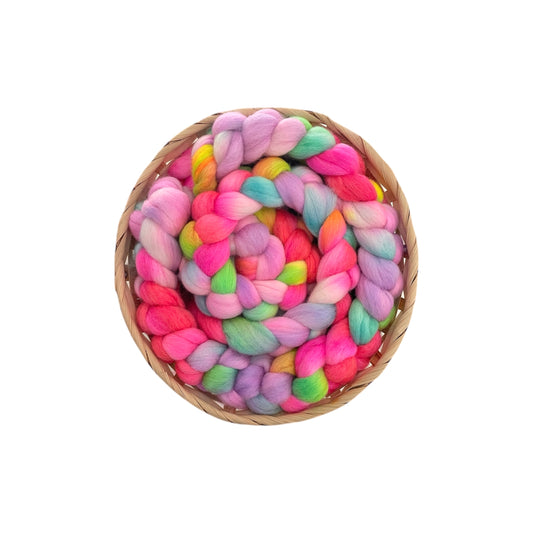 Candy Carnival - 100% Corriedale Wool - Spinning Fibre/Fiber