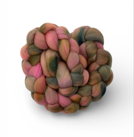 Petal & Patina - 100% Corriedale Wool Top Spinning Fibre/Fiber