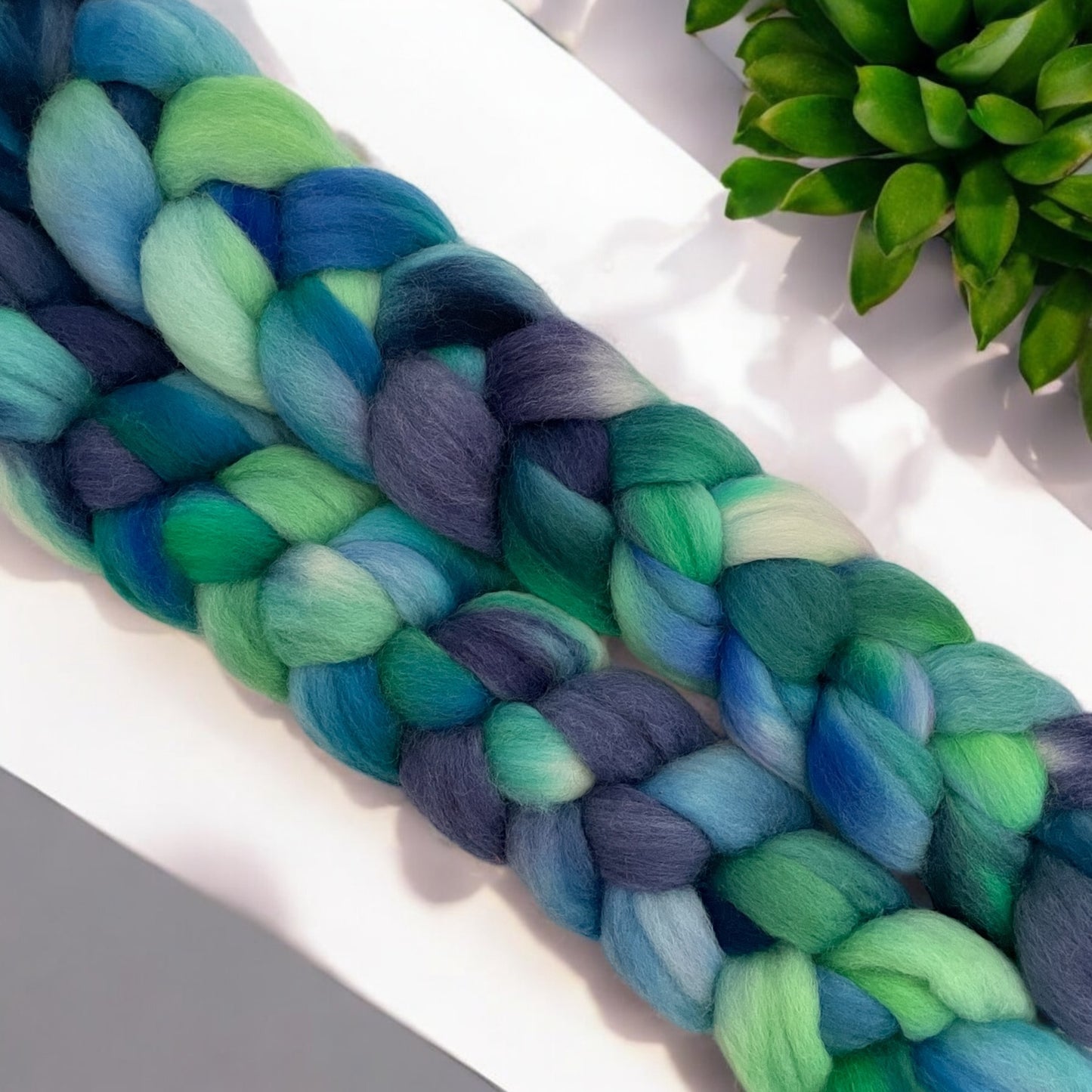 Cerulean Sea - 100% Corriedale Wool Spinning Fibre/Fiber