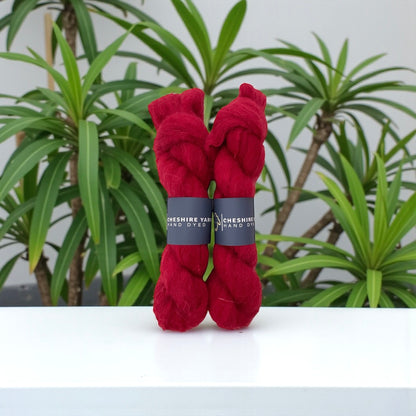 Red Red  - Lace Weight -  Suri Alpaca & Silk