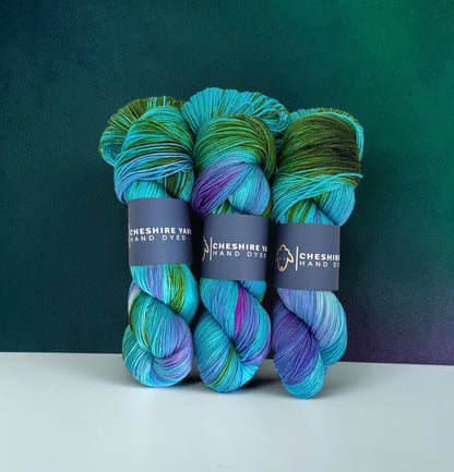 Neptune’s Grotto -  Fingering Weight - SW Merino Wool & Mulberry Silk