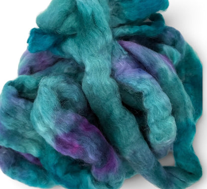 Twilight Teal  - 70% BFL Wool 30% Kid Mohair - Fibre/Fiber