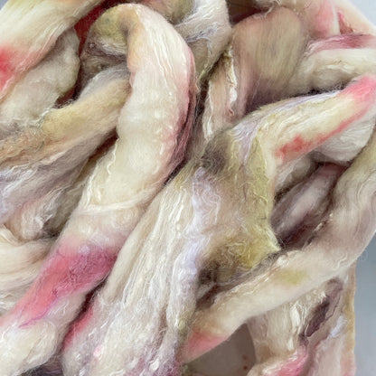 Rhubarb Fool - 70% Blue Faced Leicester Wool & 30% Tussah Silk