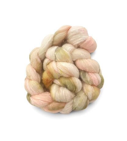 First Bud -  Merino Wool & Silk Slubs - Spinning Fibre/Fiber