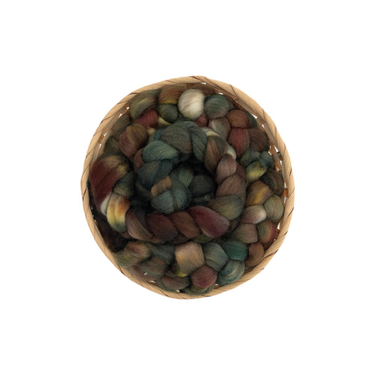 Woodland Shadows - 100% Corriedale Wool - Spinning Fibre/Fiber