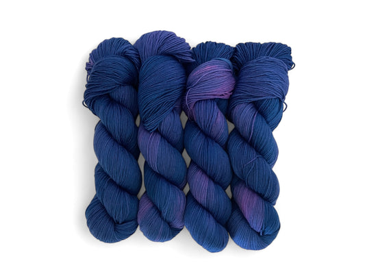 Blitz Blue - Cashmere Fingering/Sock Weight