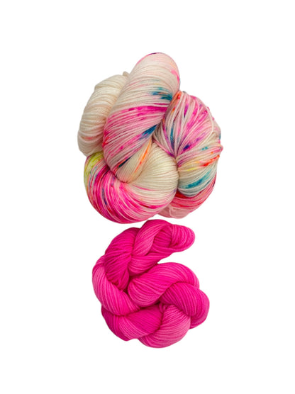 Summer Crush - 85/25 SW Merino Sock Weight + Mini