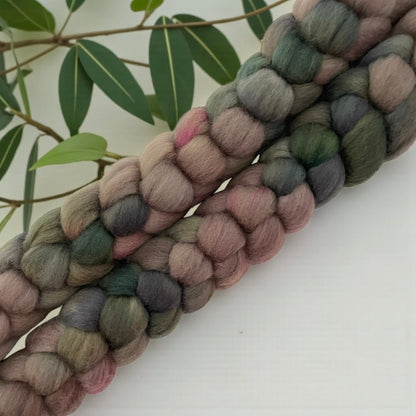 Dusty Library -100% Corriedale Wool Top Spinning Fibre/Fiber