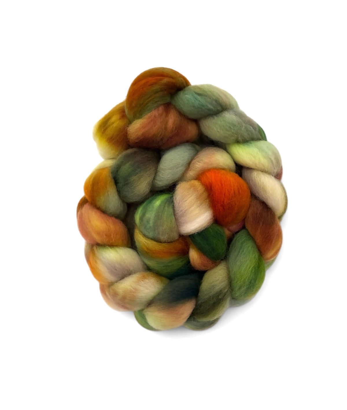 AUTUMN WOODLAND - 100% Corriedale Wool Top Spinning Fibre/Fiber