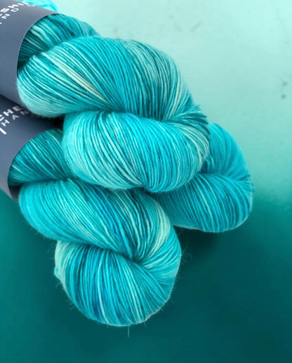 Sea Glass -  Fingering Weight. - Single Ply 100% SW Merino