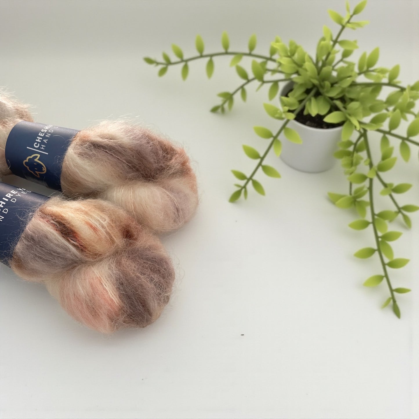 BISCUIT CRUMBS - DK Weight - Hand Dyed Yarn - Mohair, Merino & Nylon