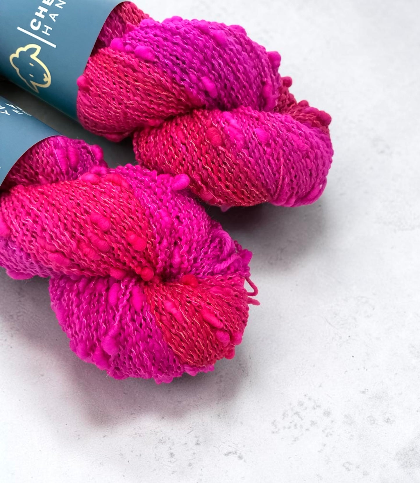 Pink Punk -  Fingering Weight Slub Yarn - Superwash Merino & Nylon
