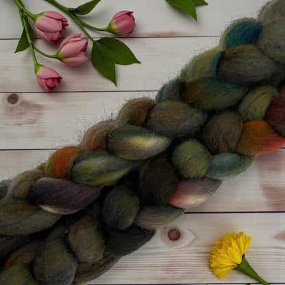 Moorland Fog - 100% Bluefaced Leicester Wool Fibre/Fiber - 90g