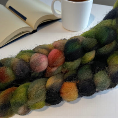 Witch's Brew - 100% Finnish Wool Top - Spinning/Felting Fibre/Fiber