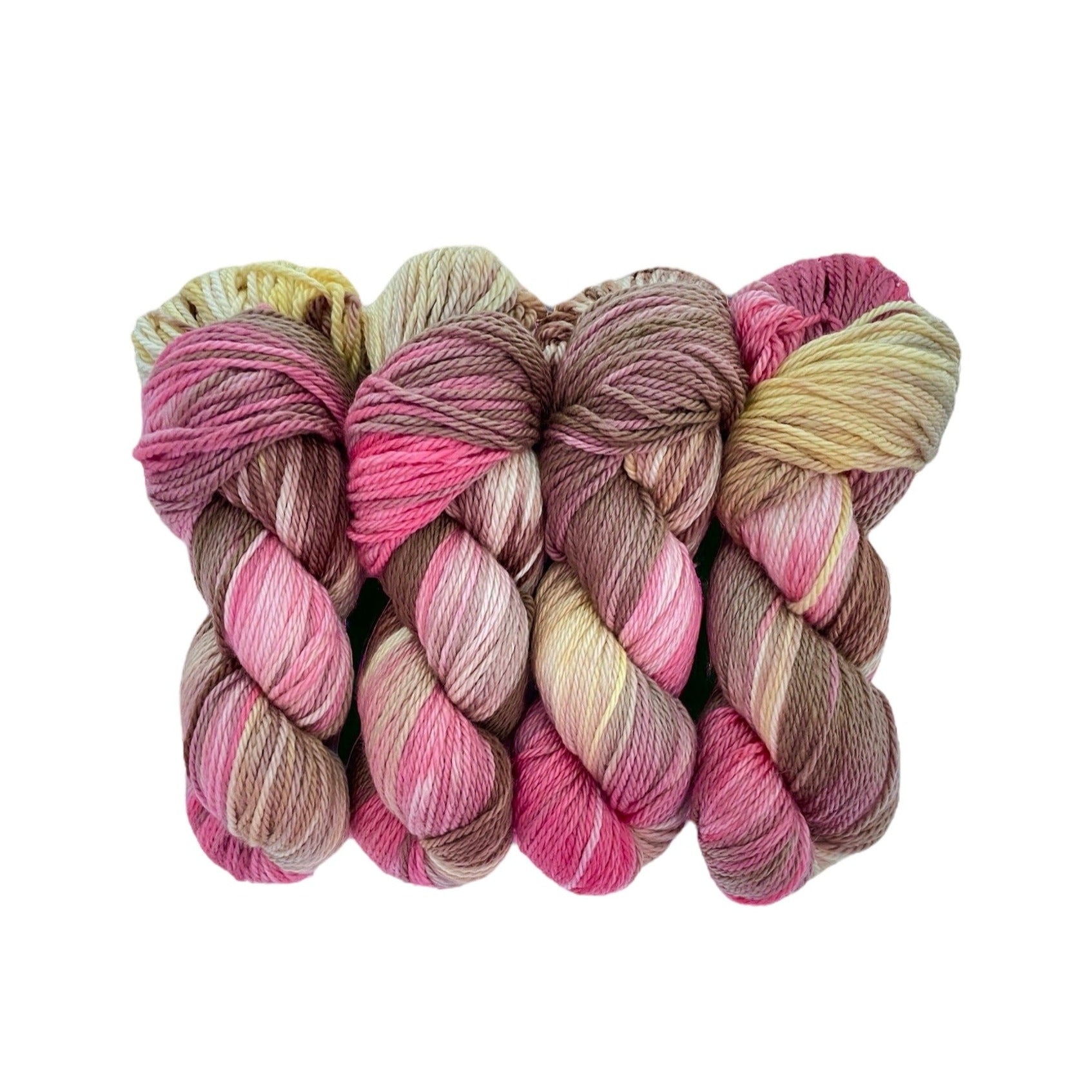 Made from 100% sustainable Merino wool, this fingering/sock weight yarn. Perfect for eco-conscious knitters looking for high-quality, unique yarn. Each 100g skein is carefully hand-dyed for a one-of-a-kind result.