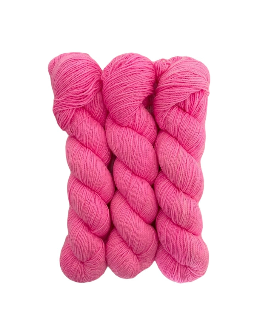 Candy Pink - Fingering/Sock Weight.