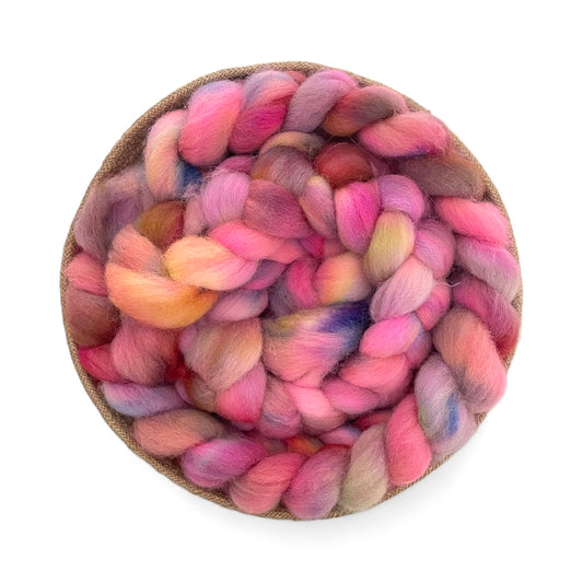 Winter Rose - 100% Finnish Wool Top - Spinning/Felting Fibre/Fiber