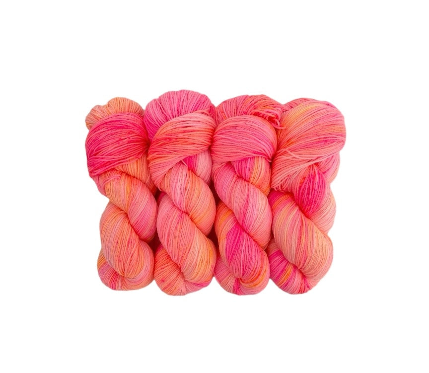 Introducing SUNSHINE, a yarn designed with bright and vibrant shades of pink, coral &amp; peach. Experience a burst of energy and radiance with every use, guaranteed to add a pop of colour.