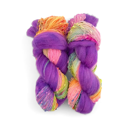 Superstar Duet - Slub Fingering Weight + Mohair