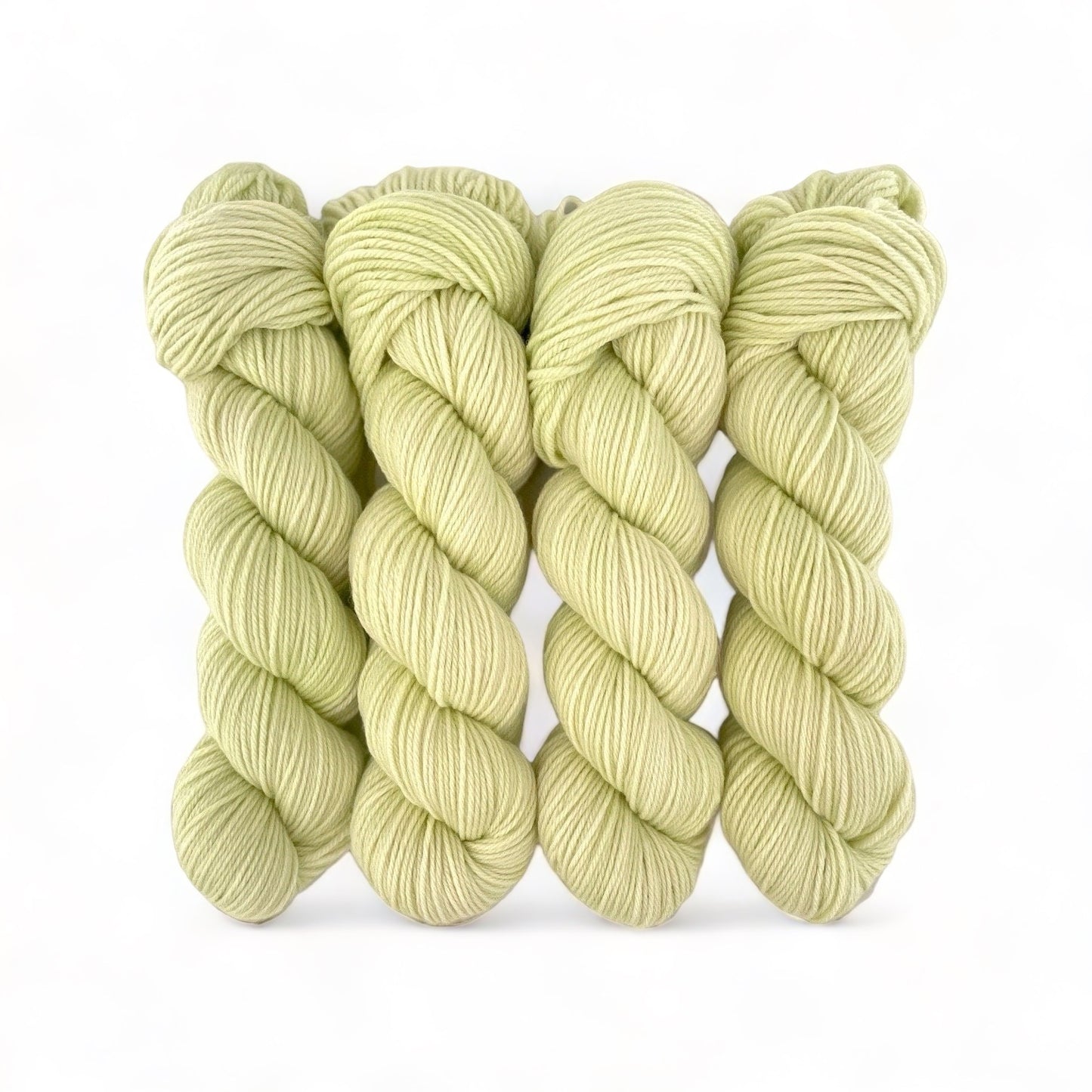 Get ready for endless creative possibilities with COOL CUCUMBER, our hand dyed yarn made from 100% organic, DK wool. With its refreshing and unique cool cumber colour, this yarn is perfect for any crafting project. Experience the benefits of using high-quality, organic materials as you create beautiful, sustainable pieces with COOL CUCUMBER.