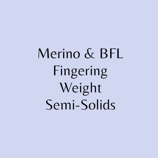 Merino & BFL Fingering Weight