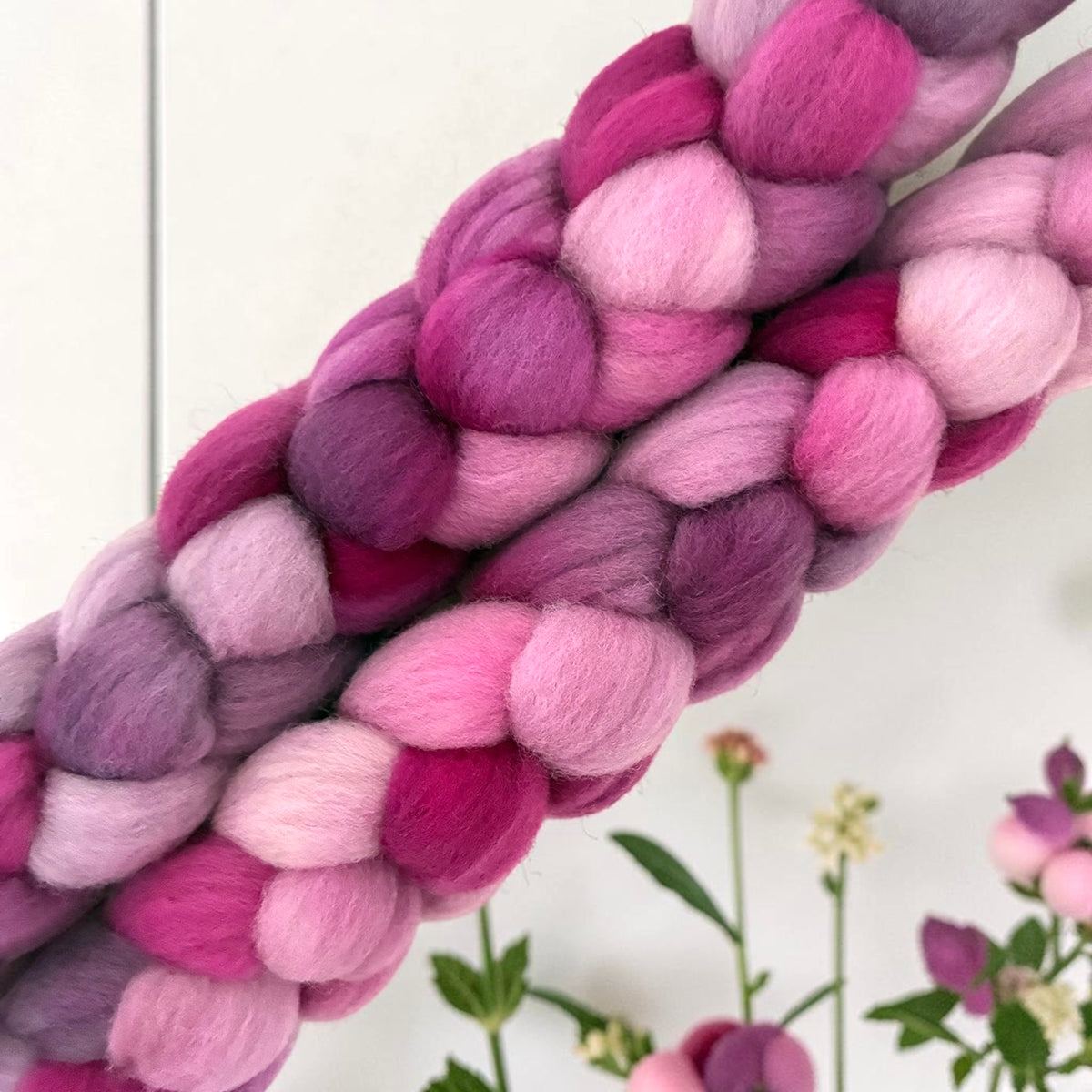 Berry Tart - 100% Cormo Wool Spinning/Felting Fibre/Fiber - 130g